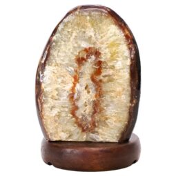 Crystal Quartz River Agate Lamp - White LED Bulb N2355 | Crystal Factory