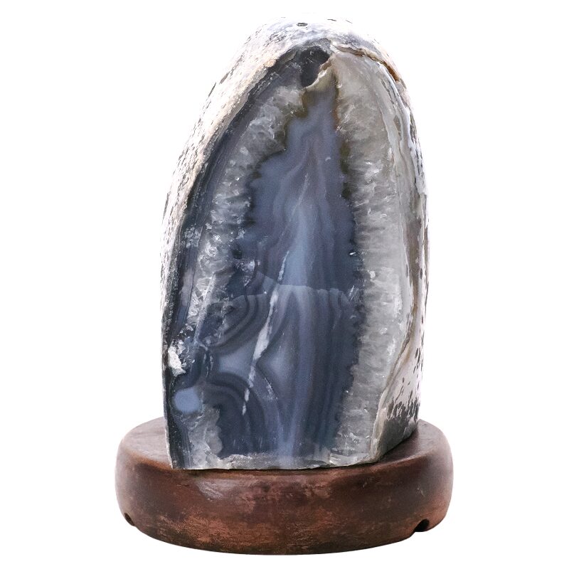 3kg Crystal Quartz River Agate Lamp - White LED Bulb N2356 3 Crystal Quartz River Agate Lamp - White LED Bulb N2356 | Crystal Factory