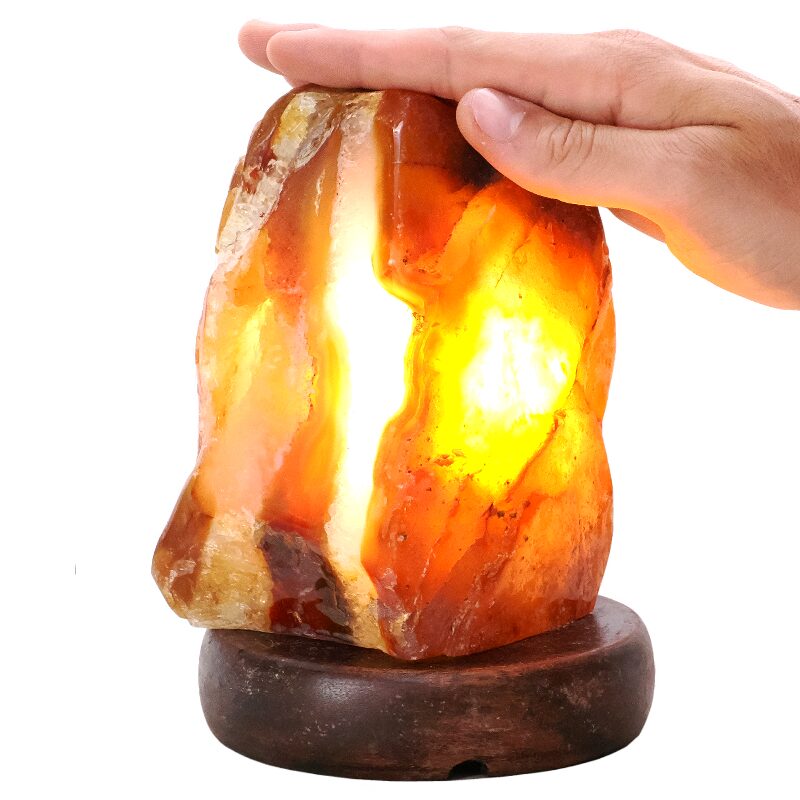 2.1kg Crystal Quartz River Agate Lamp - White LED Bulb N2357 4 Crystal Quartz River Agate Lamp - White LED Bulb N2357 | Crystal Factory