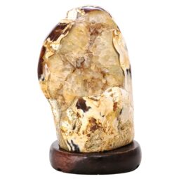 Crystal Quartz River Agate Lamp - White LED Bulb N2366 | Crystal Factory
