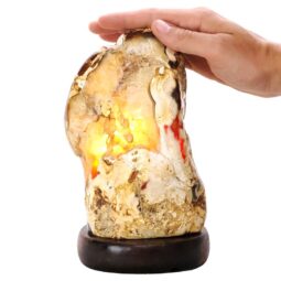 3kg Crystal Quartz River Agate Lamp - White LED Bulb N2366 6 Crystal Quartz River Agate Lamp - White LED Bulb N2366 | Crystal Factory