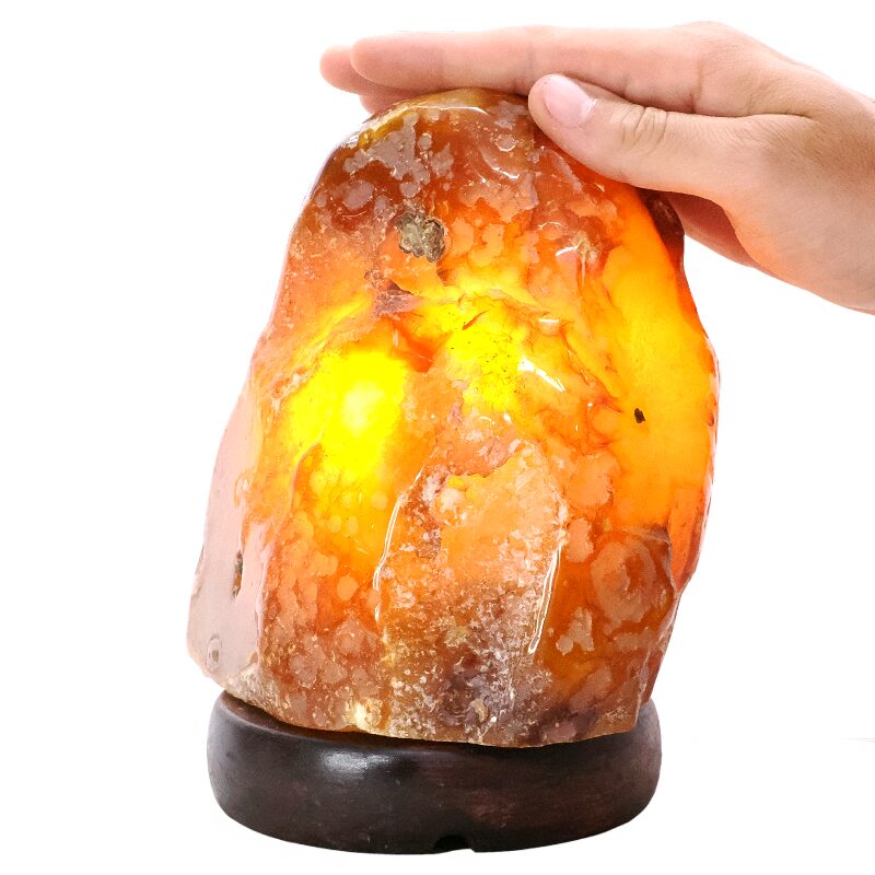 3.9kg Crystal Quartz River Agate Lamp - White LED Bulb N2367 4 Crystal Quartz River Agate Lamp - White LED Bulb N2367 | Crystal Factory