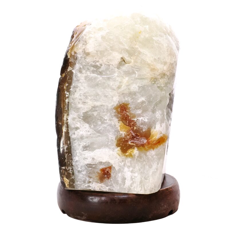 3.3kg Crystal Quartz River Agate Lamp - White LED Bulb N2370 3 Crystal Quartz River Agate Lamp - White LED Bulb N2370 | Crystal Factory