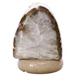 Crystal Quartz River Agate Lamp - White LED Bulb N2371 | Crystal Factory