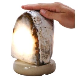 3.9kg Crystal Quartz River Agate Lamp - White LED Bulb N2371 6 Crystal Quartz River Agate Lamp - White LED Bulb N2371 | Crystal Factory