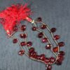 Natural Garnet Faceted Teardrop Bead Strand B816 | Crystal Factory