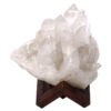 4.4kg Natural Clear Quartz Specimen on Timber Stand 8cm R631 2 Natural Clear Quartz Specimen on Timber Stand 8cm R631 | Crystal Factory