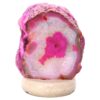 4kg Pink Agate Crystal Lamp with Marble Base - Purple LED - S1617 1 Pink Agate Crystal Lamp with Marble Base - Purple LED - S1617 | Crystal Factory