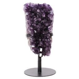 Amethyst Druze Cluster on Rotating Stand T3203 | Crystal Factory