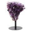 Amethyst Druze Cluster on Rotating Stand T3205 | Crystal Factory