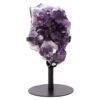 Amethyst Druze Cluster on Rotating Stand T3208 | Crystal Factory