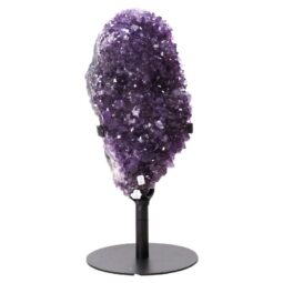 Amethyst Druze Cluster on Rotating Stand T3209 | Crystal Factory