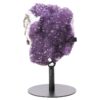 Amethyst Druze Cluster on Rotating Stand T3214 | Crystal Factory
