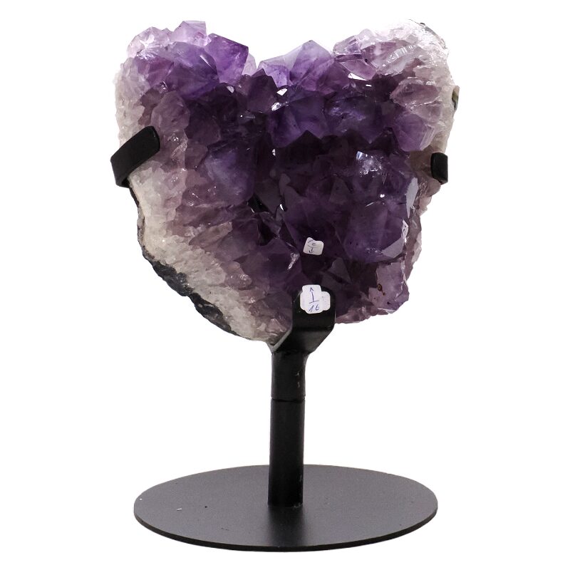 2.6kg Amethyst Druze Cluster on Rotating Stand T3219 3 Amethyst Druze Cluster on Rotating Stand T3219 | Crystal Factory