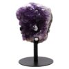 3.3kg Amethyst Druze Cluster on Rotating Stand T3220 2 Amethyst Druze Cluster on Rotating Stand T3220 | Crystal Factory