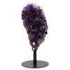 Amethyst Druze Cluster on Rotating Stand T3223 | Crystal Factory
