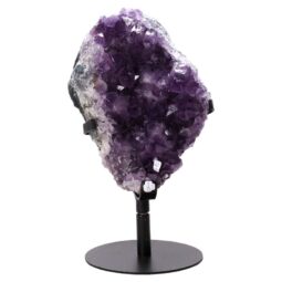 Amethyst Druze Cluster on Rotating Stand T3226 | Crystal Factory