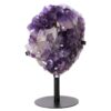 5.8kg Amethyst Druze Cluster on Rotating Stand T3227 2 Amethyst Druze Cluster on Rotating Stand T3227 | Crystal Factory