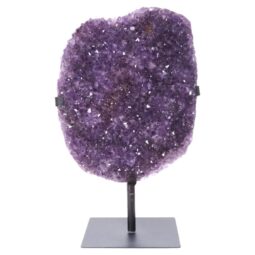 Amethyst Druze Cluster on Rotating Stand T3230 | Crystal Factory