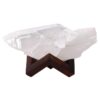 Natural Clear Quartz Specimen on Timber Stand 8cm T3232 | Crystal Factory