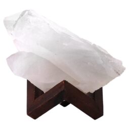 Natural Clear Quartz Specimen on Timber Stand 8cm T3233 | Crystal Factory