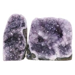 Amethyst Polished Crystal Geode Specimen Set 4 Pieces R645 | Crystal Factory