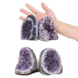 2.35kg Amethyst Polished Crystal Geode Specimen Set 4 Pieces R644 5 Amethyst Polished Crystal Geode Specimen Set 4 Pieces R644 | Crystal Factory