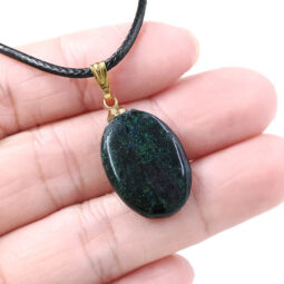 Andamooka Matrix Pendant - Oval Shape GP | Crystal Factory