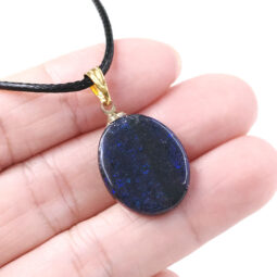 Andamooka Matrix Pendant - Oval Shape GP | Crystal Factory