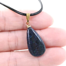 Andamooka Matrix Pendant - Pear Shape GP | Crystal Factory