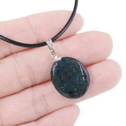 Andamooka Matrix Pendant - Oval Shape Pendant | Crystal Factory
