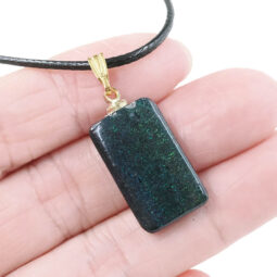 Andamooka Matrix Pendant - Rectangular Shape GP | Crystal Factory