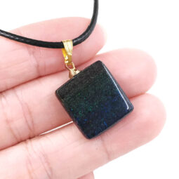 Andamooka Matrix Pendant - Rectangular Shape GP | Crystal Factory