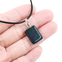 Andamooka Matrix Opal Pendant - Rectangular Shape Pendant