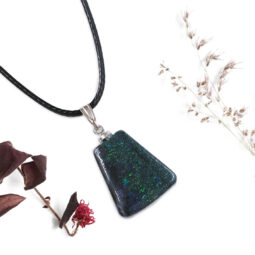 Andamooka Matrix Pendant - Trapezium Shape Pendant | Crystal Factory
