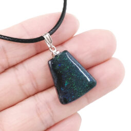 Andamooka Matrix Pendant - Trapezium Shape Pendant | Crystal Factory