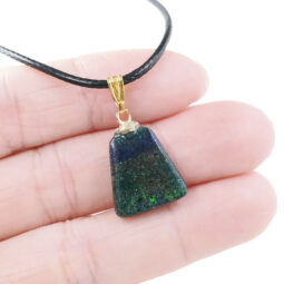 Andamooka Matrix Pendant – Trapezium Shape GP | Crystal Factory