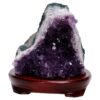 Amethyst Lamp on Timber Base - Purple LED Bulb B862 | Crystal Factory