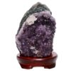 Amethyst Lamp on Timber Base - Purple LED Bulb B871 | Crystal Factory