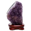 Amethyst Lamp on Timber Base - Purple LED Bulb B873 | Crystal Factory