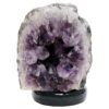 Amethyst Lamp on Marble Base - Purple LED Bulb J2209 | Crystal Factory