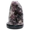 Amethyst Lamp on Marble Base - Purple LED Bulb J2211 | Crystal Factory