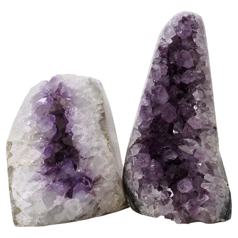 2kg Amethyst Polished Crystal Geode Specimen Set 2 Pieces L549 3 Amethyst Polished Crystal Geode Specimen Set 2 Pieces L549 | Crystal Factory