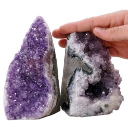 1.9kg Amethyst Polished Crystal Geode Specimen Set 2 Pieces L550 5 Amethyst Polished Crystal Geode Specimen Set 2 Pieces L550 | Crystal Factory