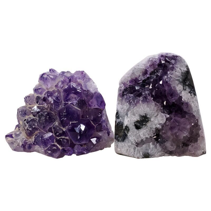 1.9kg Amethyst Polished Crystal Geode Specimen Set 2 Pieces L551 3 Amethyst Polished Crystal Geode Specimen Set 2 Pieces L551 | Crystal Factory
