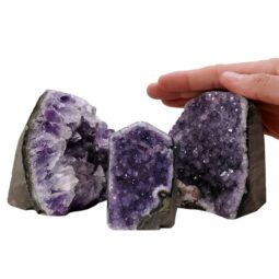 1.9kg Amethyst Polished Crystal Geode Specimen Set 3 Pieces L552 5 Amethyst Polished Crystal Geode Specimen Set 3 Pieces L552 | Crystal Factory