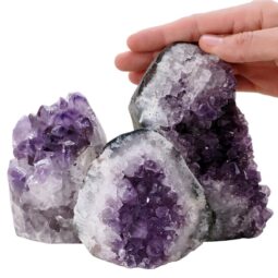 2kg Amethyst Polished Crystal Geode Specimen Set 3 Pieces L554 5 Amethyst Polished Crystal Geode Specimen Set 3 Pieces L554 | Crystal Factory