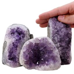 1.8kg Amethyst Polished Crystal Geode Specimen Set 3 Pieces L557 5 Amethyst Polished Crystal Geode Specimen Set 3 Pieces L557 | Crystal Factory