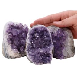1.9kg Amethyst Polished Crystal Geode Specimen Set 3 Pieces L558 5 Amethyst Polished Crystal Geode Specimen Set 3 Pieces L558 | Crystal Factory