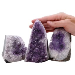 1.9kg Amethyst Polished Crystal Geode Specimen Set 3 Pieces L563 5 Amethyst Polished Crystal Geode Specimen Set 3 Pieces L563 | Crystal Factory